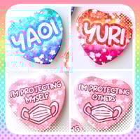 Image 1 of HEART BUTTONS