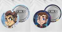 Image 1 of PREORDER: Jack and Rhys Chibi Gremlin Plush Buttons!