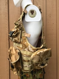 Image 3 of British Army Load Bearing Vest Set w/Pouches – Desert DPM Camo – Used/Issued (Grade 1)
