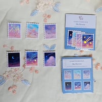 Image 3 of Stamp Sticker Pack (Holographic Silver Foil)
