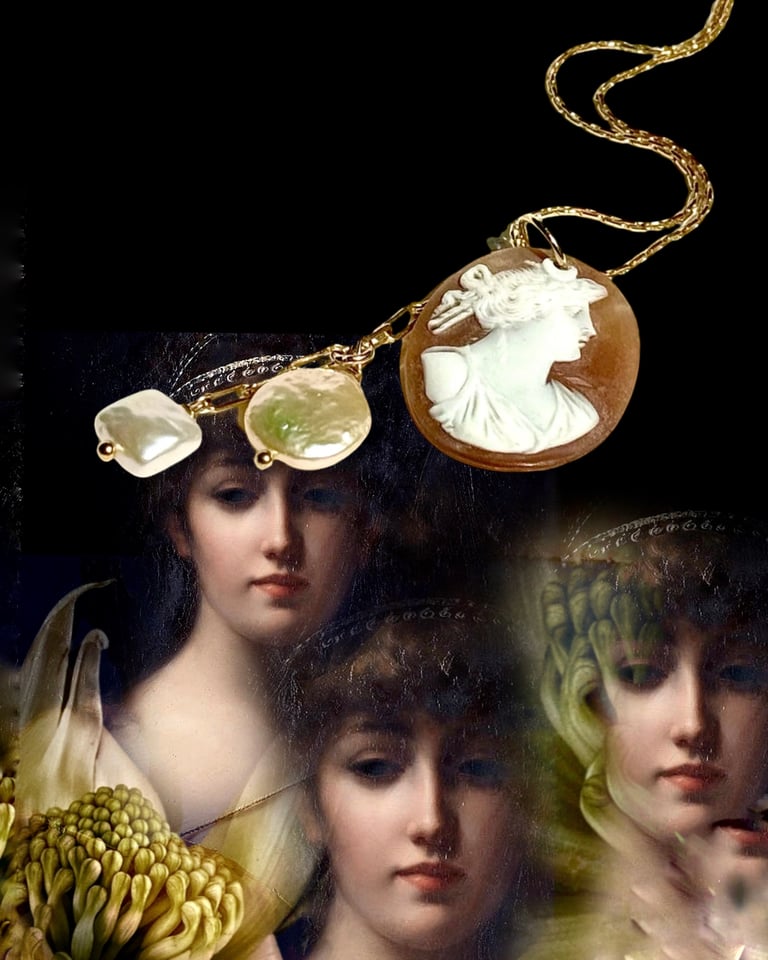 Cameo pendant necklace