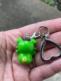 Image 5 of Pig charm, Polymer clay charm, Frankenstein keychain, Pig keychain, Kawaii keychain