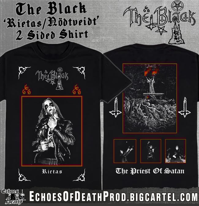 RIETAS/NÖDTVEIDT 2 Sided T-SHIRT 'The Black - The Priest of Satan' 