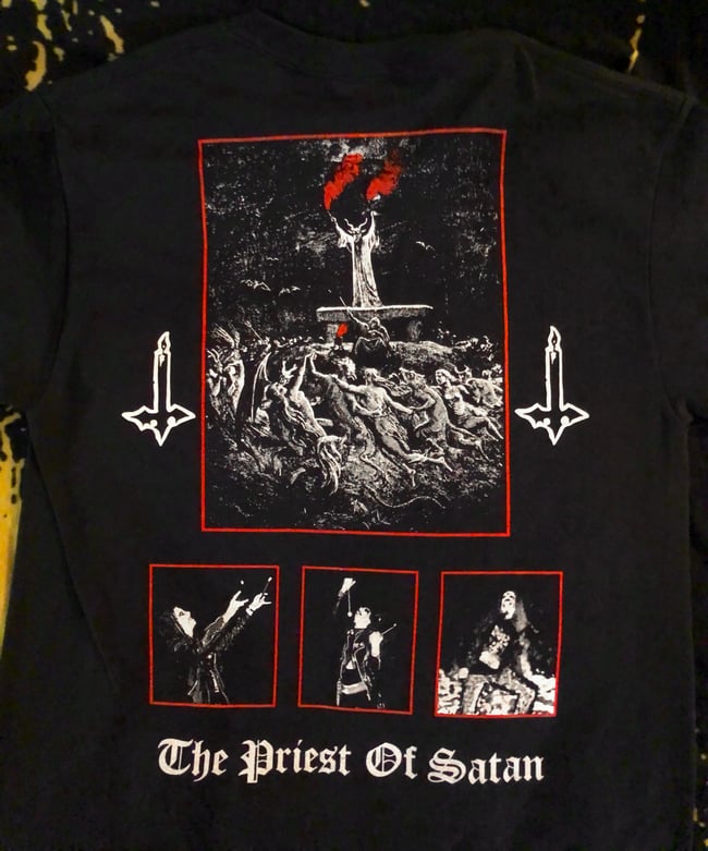 RIETAS/NÖDTVEIDT 2 Sided T-SHIRT 'The Black - The Priest of Satan' 