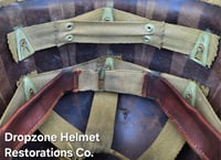 Image 18 of WWII USMC M1 Helmet & Firestone-Inland Liner. Fixed bale type. Marine Camo cover.