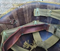 Image 20 of WWII USMC M1 Helmet & Firestone-Inland Liner. Fixed bale type. Marine Camo cover. 