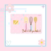 Image 1 of Bakers Sticker Card