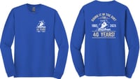 Image 1 of Item RBLS - Royal Blue Long Sleeve Cotton T-Shirt