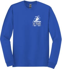Image 2 of Item RBLS - Royal Blue Long Sleeve Cotton T-Shirt
