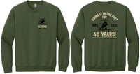 Image 1 of Item MGCN - Military Green Cotton Blend Crewneck Sweatshirt