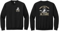 Image 1 of Item BKCN - Black Cotton Blend Crewneck Sweatshirt