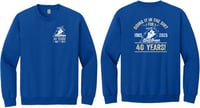 Image 1 of Item RBCN - Royal Blue Cotton Blend Crewneck Sweatshirt