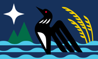 Image 2 of Minnesota Loon Flag (3 styles)