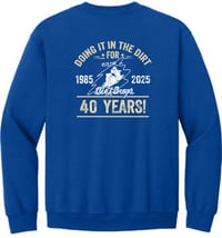 Image 3 of Item RBCN - Royal Blue Cotton Blend Crewneck Sweatshirt