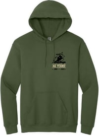 Image 2 of Item MGHS - Military Green Cotton Blend Hooded Sweatshirt
