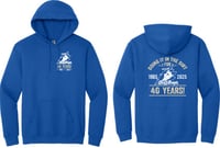 Image 1 of Item RBHS - Royal Blue Cotton Blend Hooded Sweatshirt