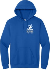 Image 2 of Item RBHS - Royal Blue Cotton Blend Hooded Sweatshirt