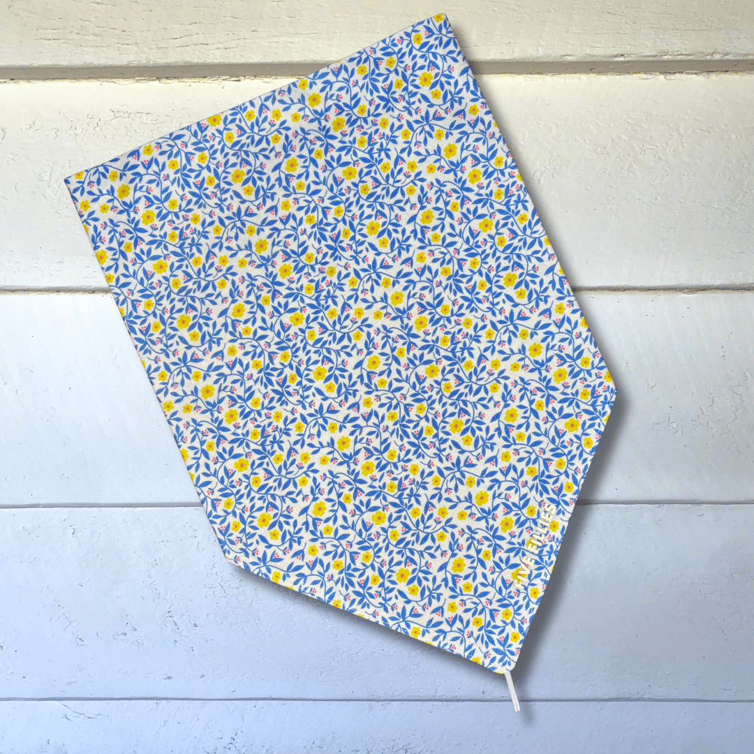 Image of Blue + Yellow Vine Scarf