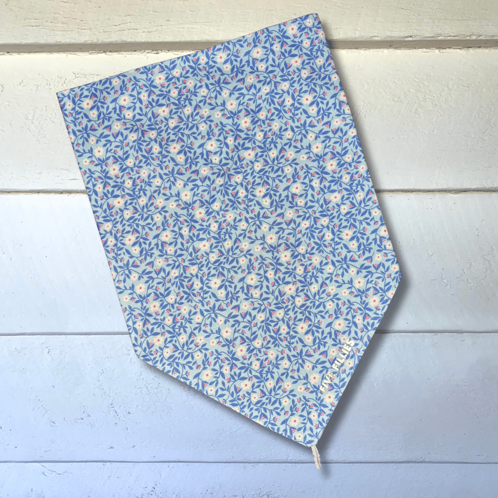 Image of Blue + Pink Vine Scarf
