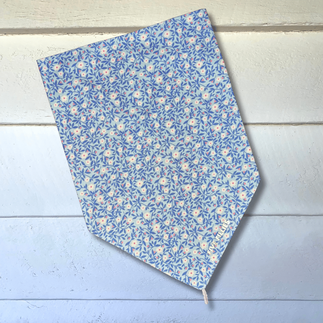 Image of Blue + Pink Vine Scarf