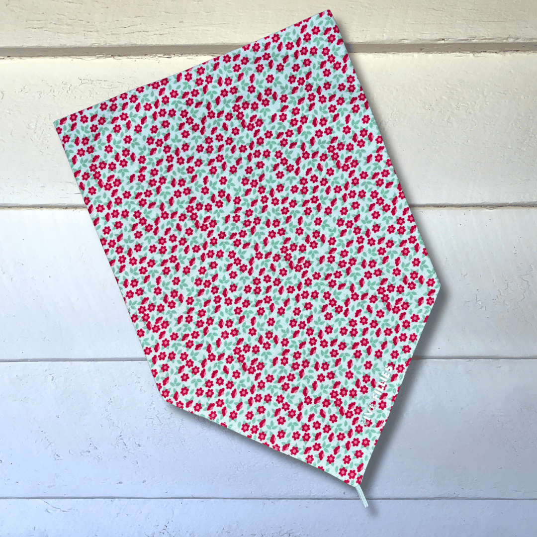Image of Red + Green Floral Scarf