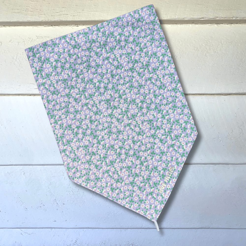 Image of Purple + Green Floral Scarf
