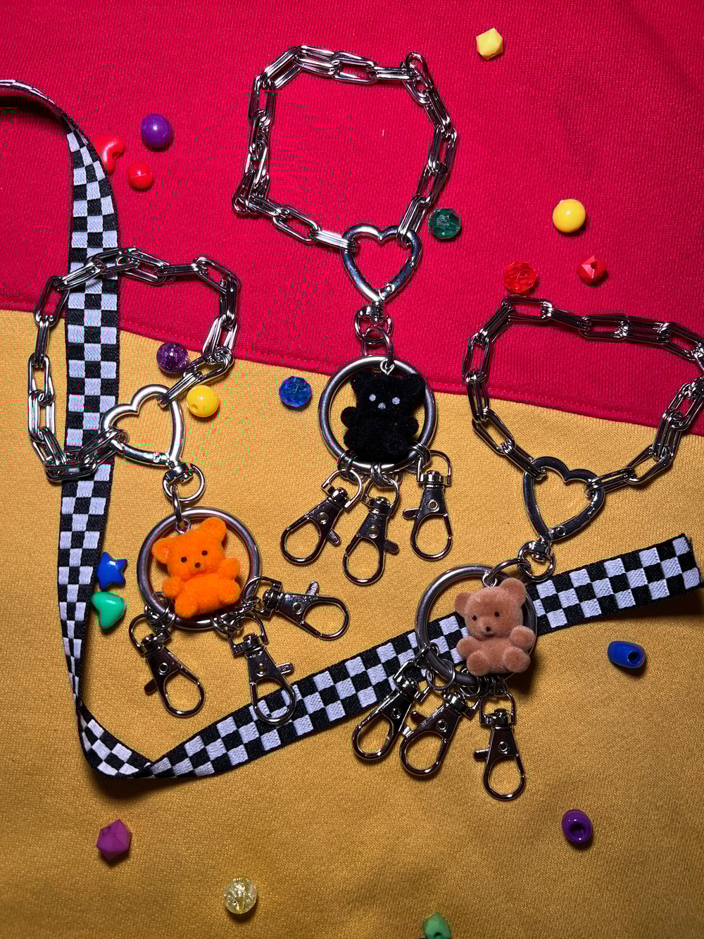 teddy bear bag chain
