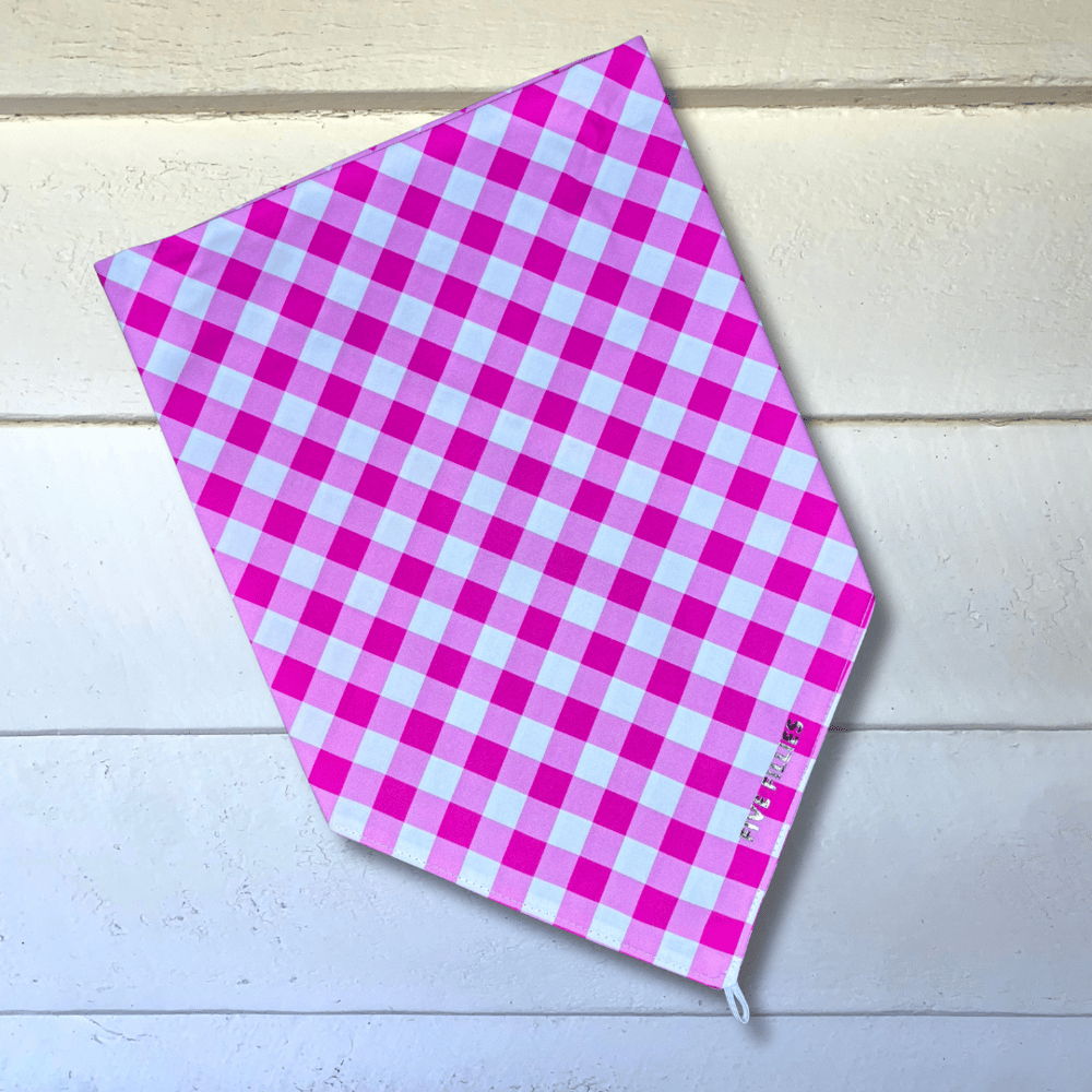 Image of Hot Pink Gingham Scarf