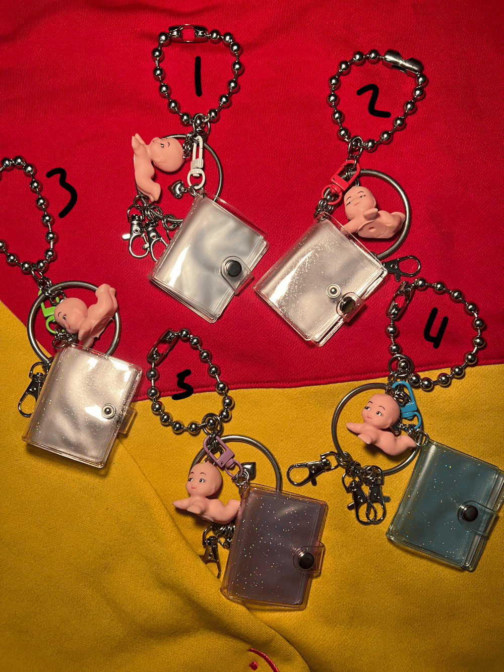 photo album bag charms