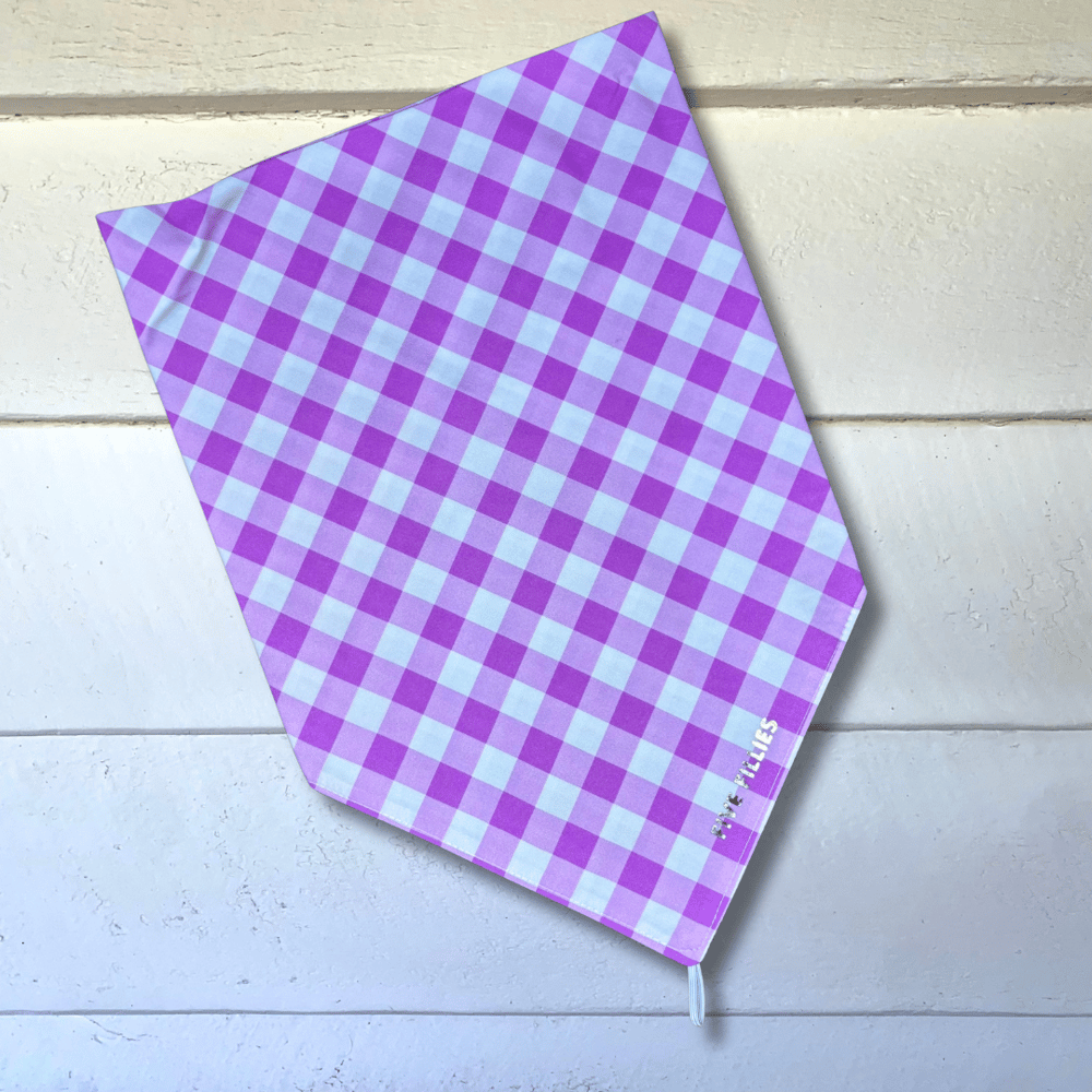 Image of Grape Gingham Scarf