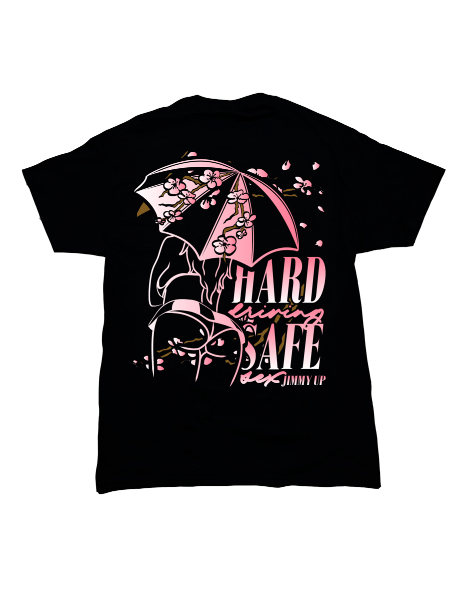 Image of Umbrella Girl Cherry Blossom Fade Tee *48 Hours*