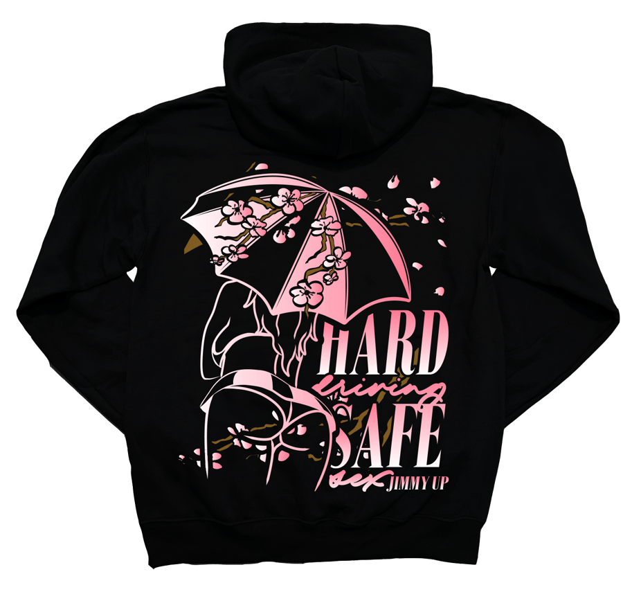 Image of Umbrella Girl Cherry Blossom Fade Hoodie *48 Hours*