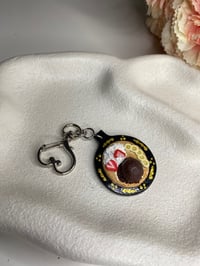 Image 3 of Dessert Crepes Heart Keychain, Dessert keychain, cute food keychain