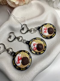 Image 1 of Dessert Crepes Heart Keychain, Dessert keychain, cute food keychain