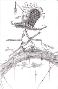 PENCIL KOMUSO ORIGINAL ART SIGNED