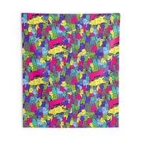 Image 1 of Multi Color Cat Overload Tapestry