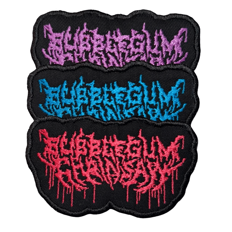 Image of Official Bubblegum Chainsaw Embroidered Patches