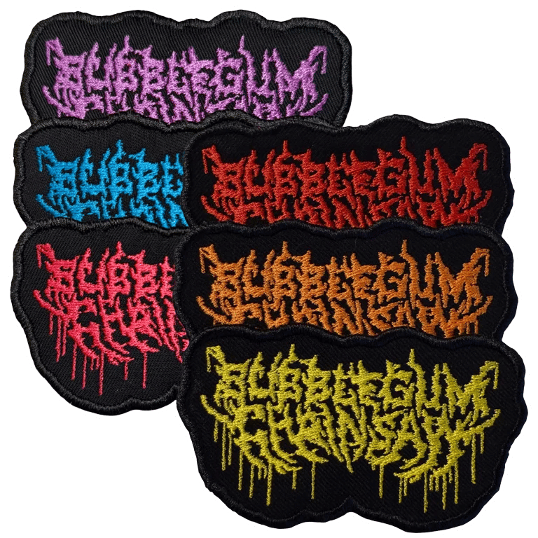 Image of Official Bubblegum Chainsaw Embroidered Patches