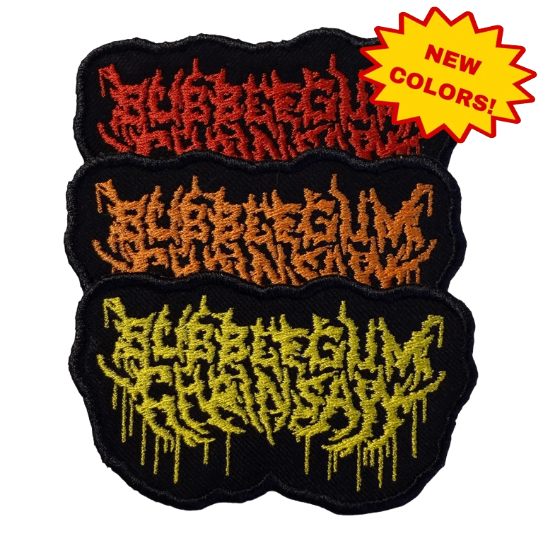 Image of Official Bubblegum Chainsaw Embroidered Patches