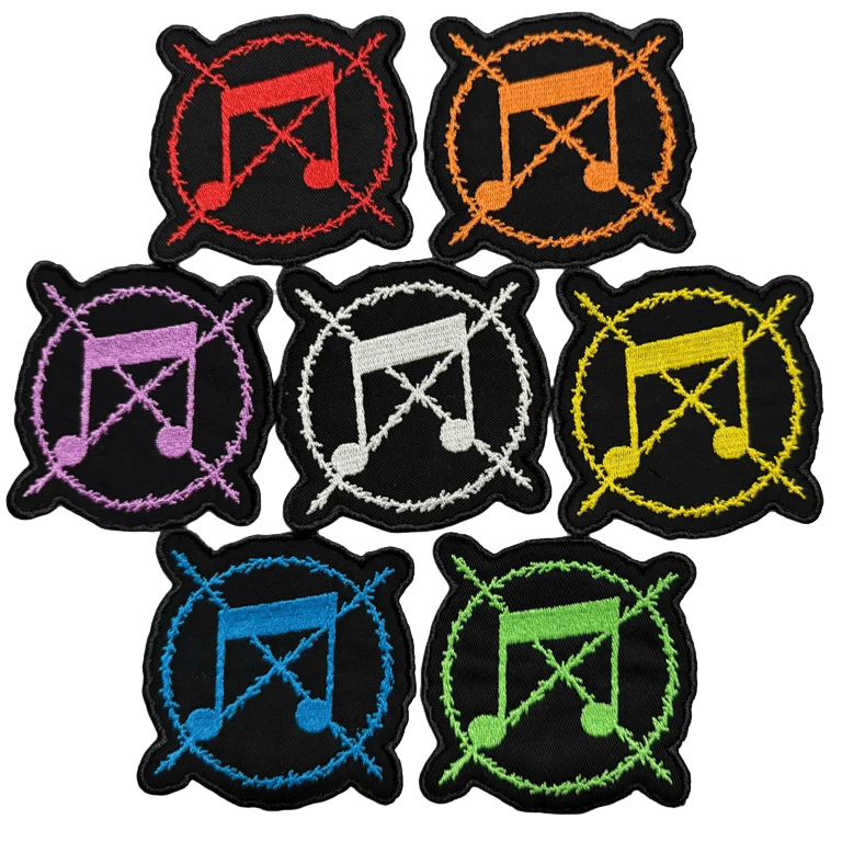 Image of Grindcore Logo Embroidered Patches