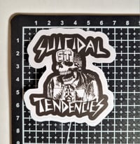 Image 2 of Suicidal Tendencies Skeleton Fan Matte Vinyl Sticker