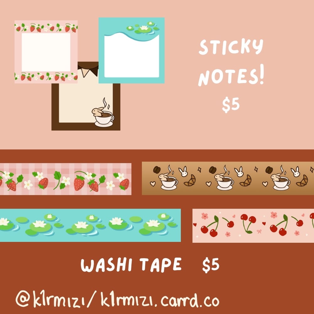 Image of Sticky note/Washi tape (PREORDER)