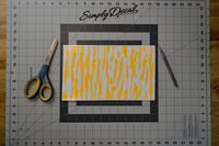 Image 1 of Tiger Stripes High Heat Vinyl Stencil Kit - 2x 11"x6" Sheets Durable Easy to Use and Heat Resista...