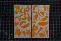 Image 1 of Rhodesian Brushstroke Camouflage High Heat Vinyl Stencil Kit - 2x 11"x6" Sheets Durable, Easy to ...