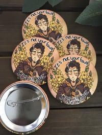 Image 2 of PREORDER: Soft Touch "Not Your Fault" Timothy Buttons
