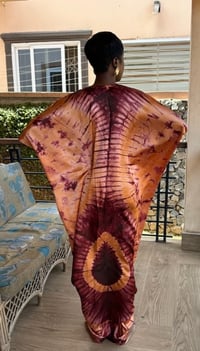 Image 4 of peaches and cranberry boubou dress