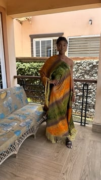 Image 3 of safari fringe maxi dress