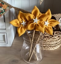 Image 2 of #2 Rustic Forever Flowers Yellow Hessian