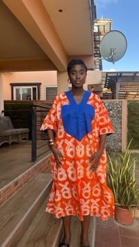 Image 1 of sunset midi boubou dress