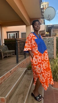 Image 2 of sunset midi boubou dress